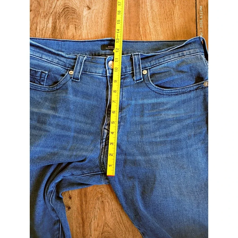 True Religion Ricky Relaxed Straight Jeans Blue 36x31